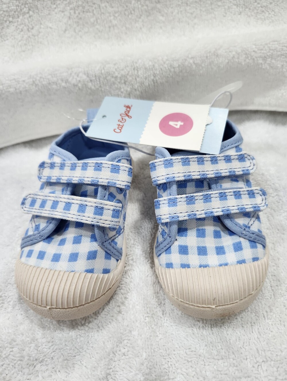 Cat & Jack Toddler Blue Gingham Parker Sneakers
